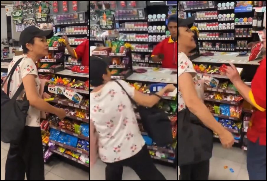 Mujer agrede a cajera del Oxxo